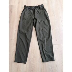 Lululemon Pants Womens Sz 8 Dark Olive Green Keep Moving 7/8 Stretch High Waist